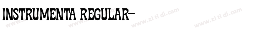 Instrumenta Regular字体转换 Instrumenta Regular字体转换